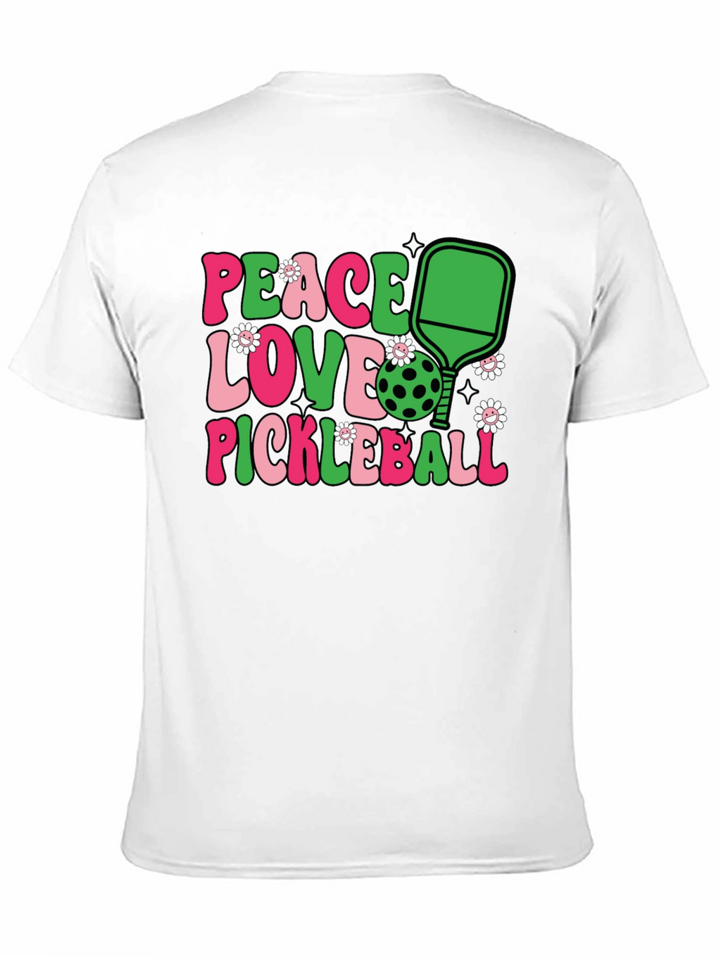 Peace Love Pickleball Graphic Tee