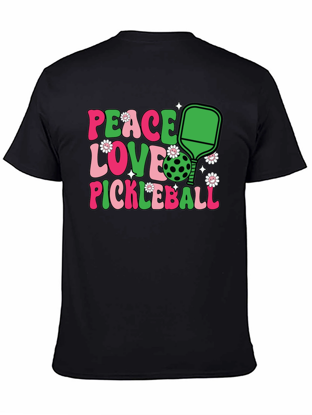 Peace Love Pickleball Graphic Tee