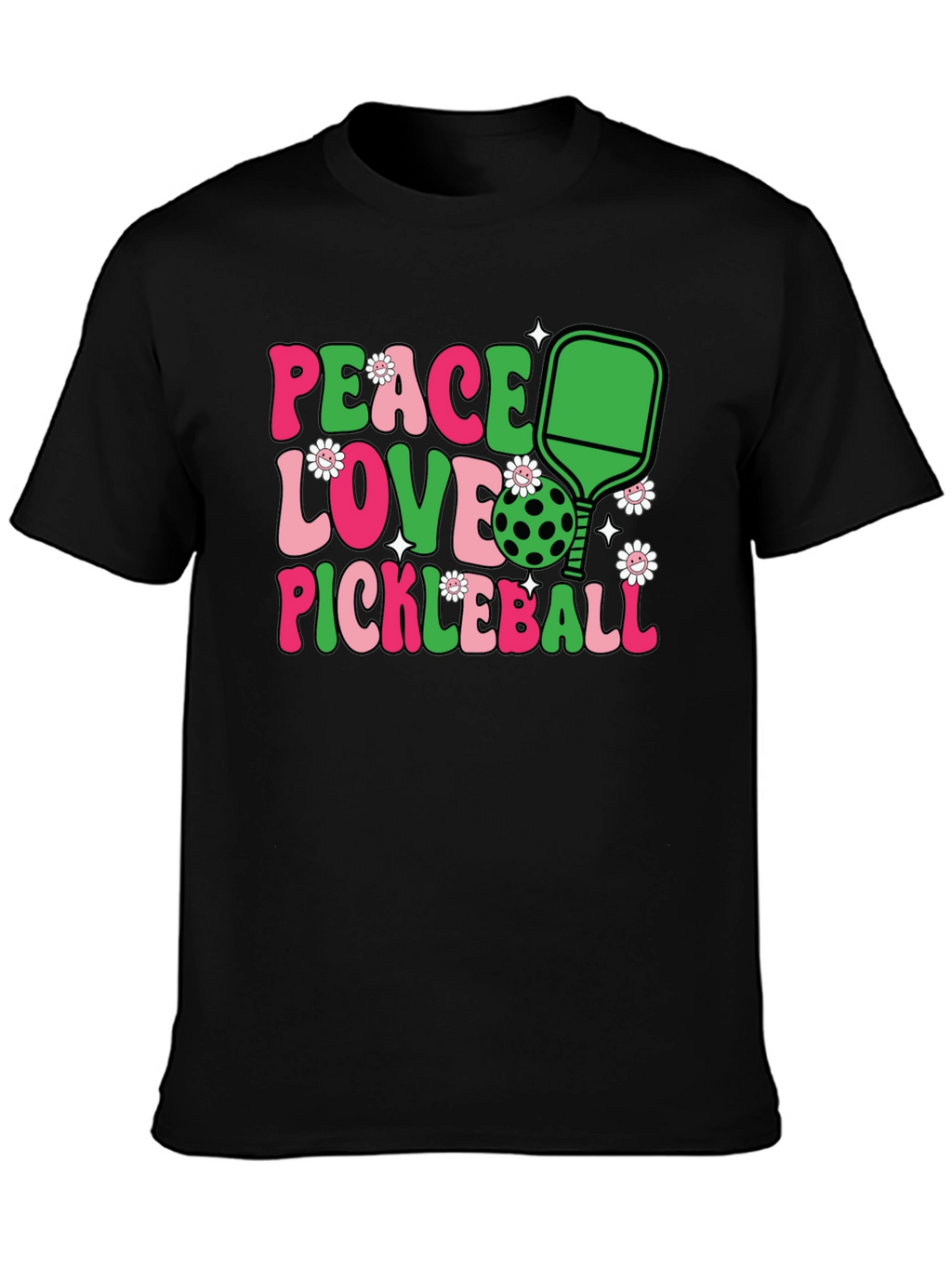 Peace Love Pickleball Graphic Tee