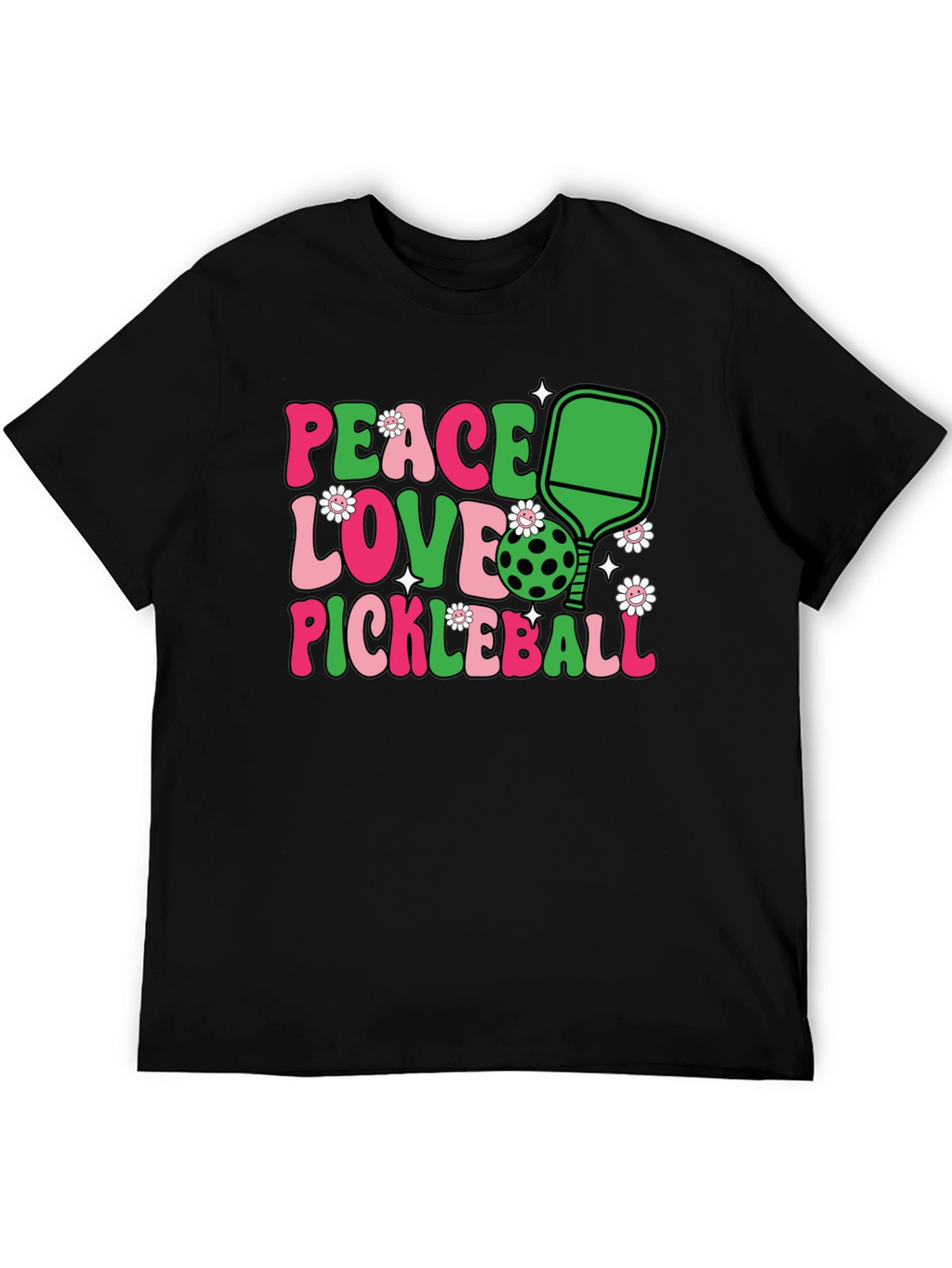Peace Love Pickleball Graphic Tee