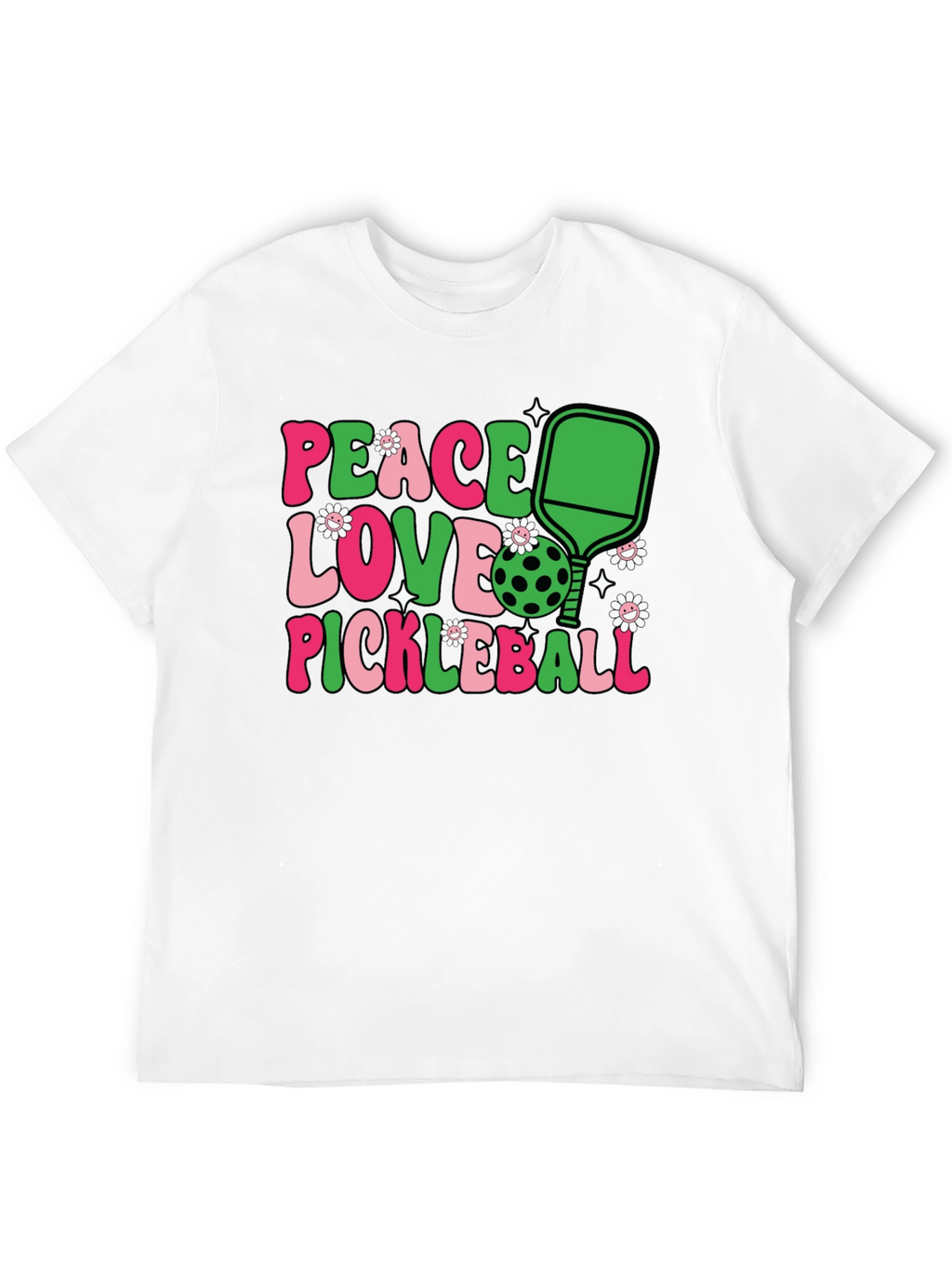 Peace Love Pickleball Graphic Tee