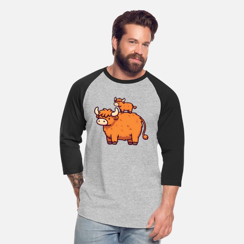 Hyland Cow Highland Cow Mom and Calf