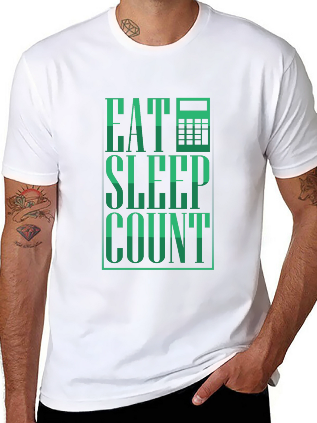 Eat Sleep Count T-Shirt - Accountant Tee