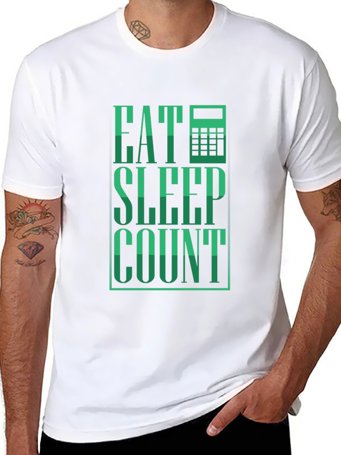 Eat Sleep Count T-Shirt - Accountant Tee