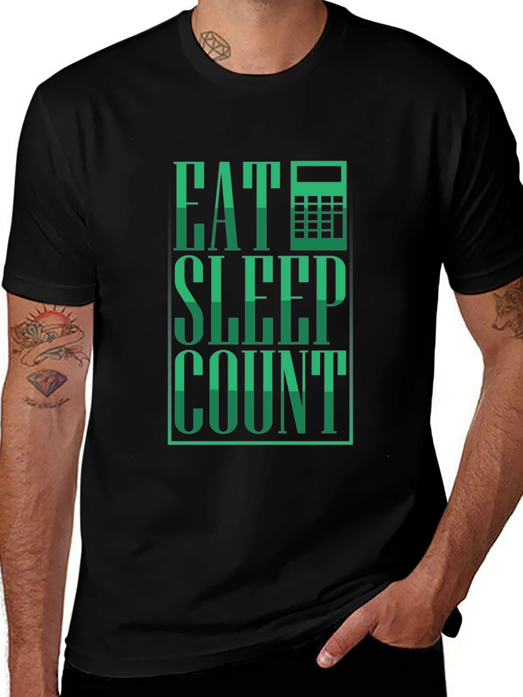 Eat Sleep Count T-Shirt - Accountant Tee