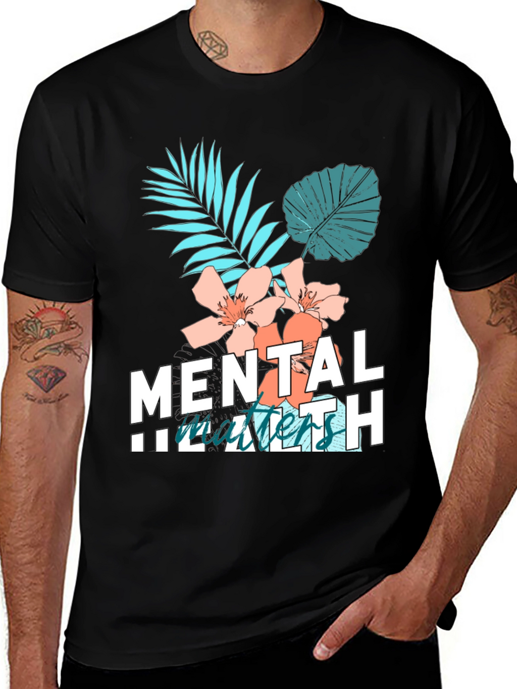 Mental Health Matters Graphic Tee Black