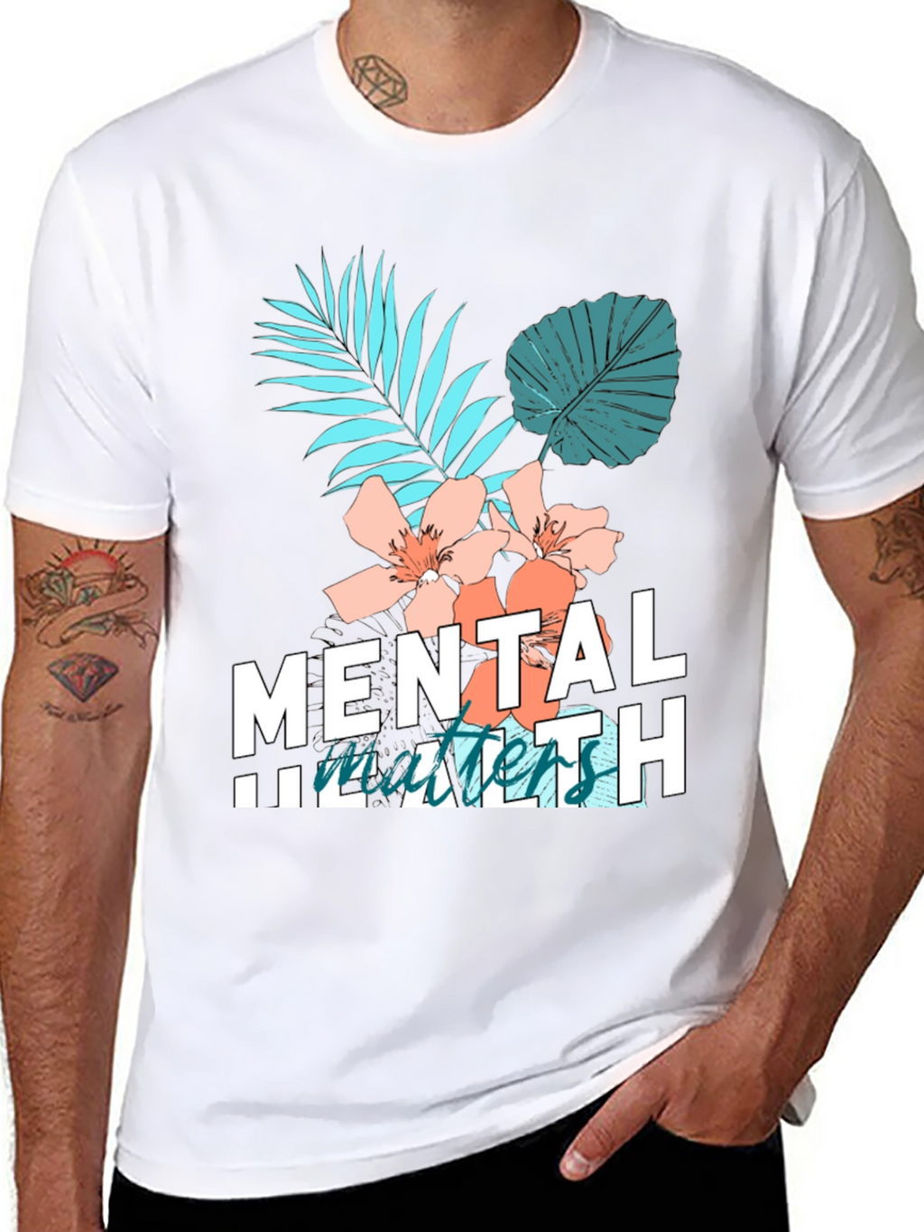 Mental Health Matters Graphic Tee Black