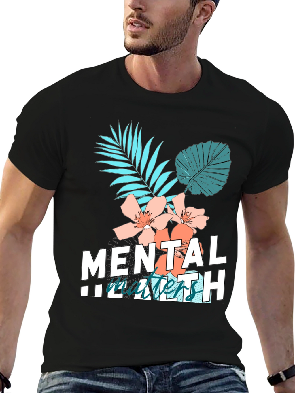 Mental Health Matters Graphic Tee Black