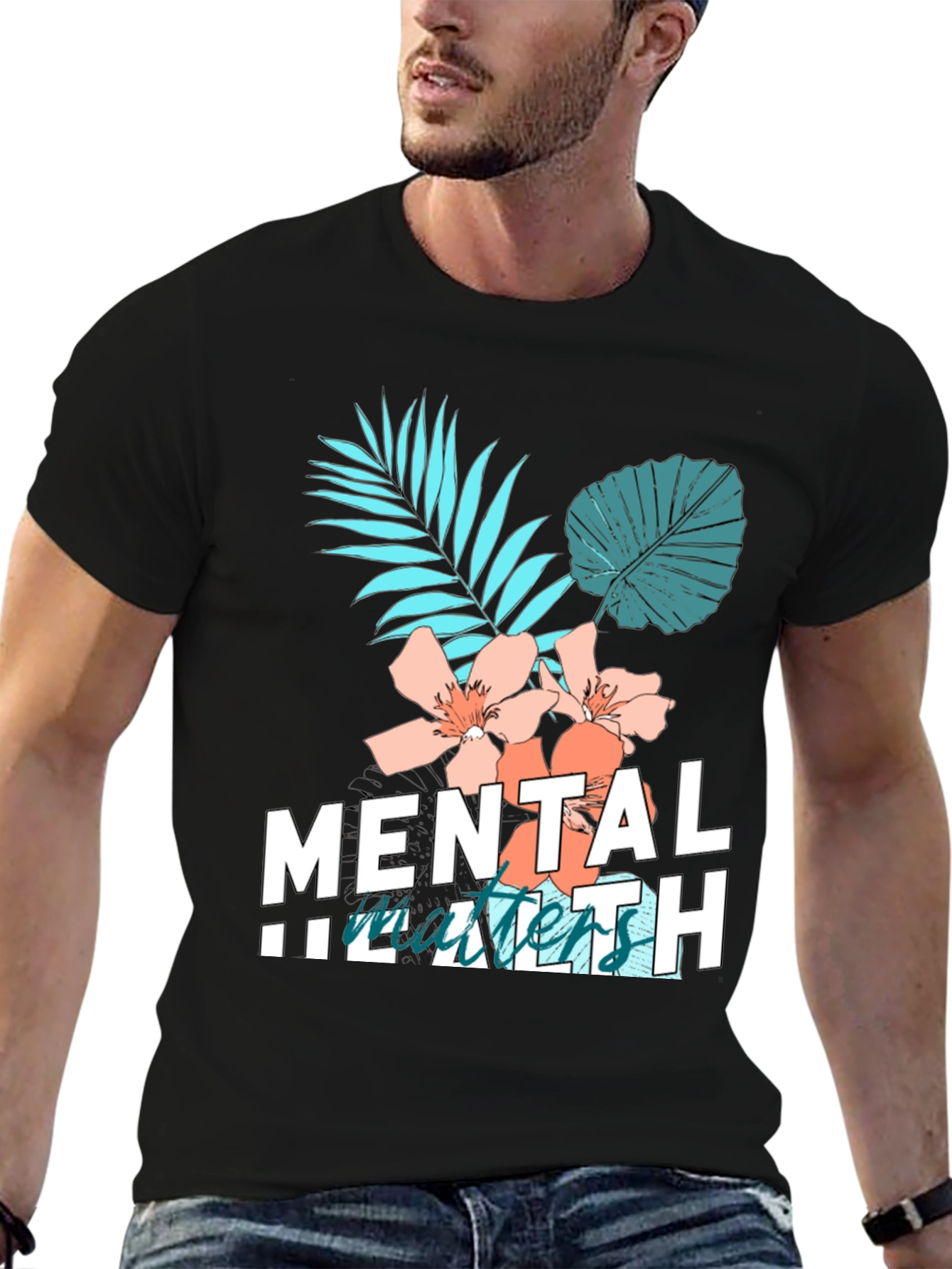 Mental Health Matters Graphic Tee Black