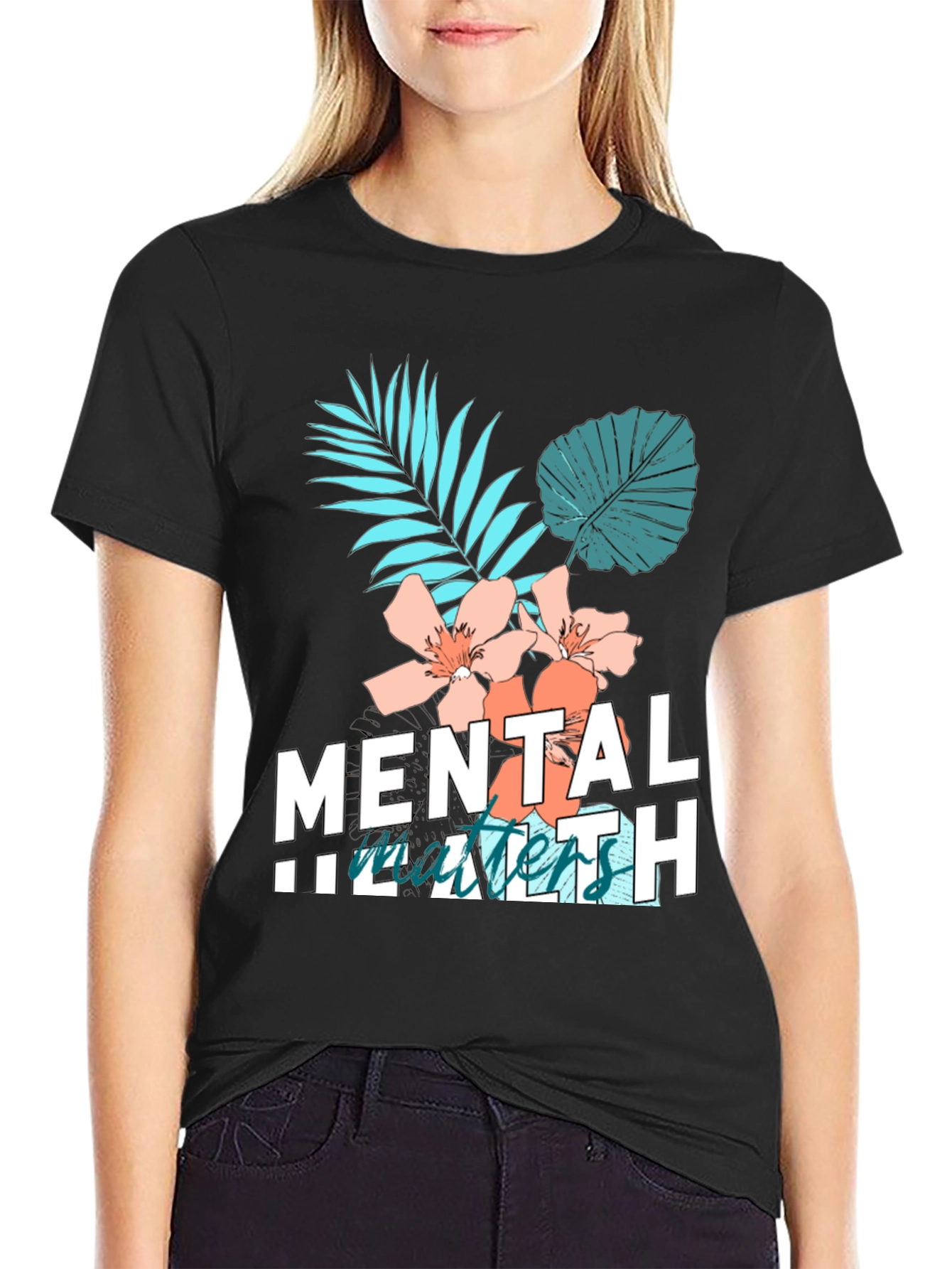 Mental Health Matters Graphic Tee Black
