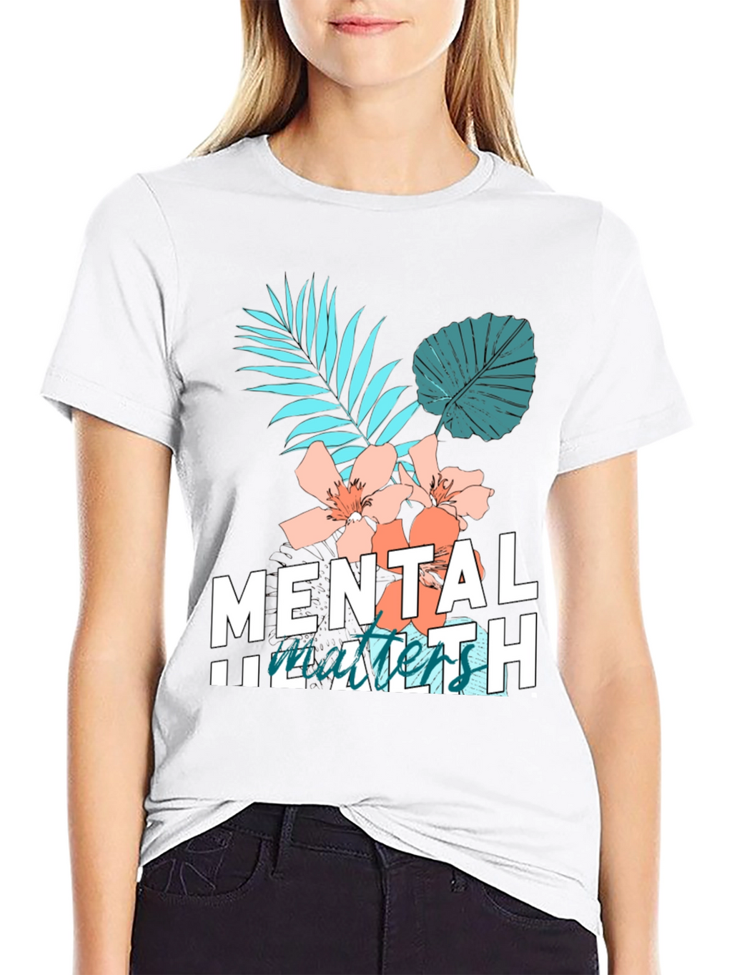 Mental Health Matters Graphic Tee Black