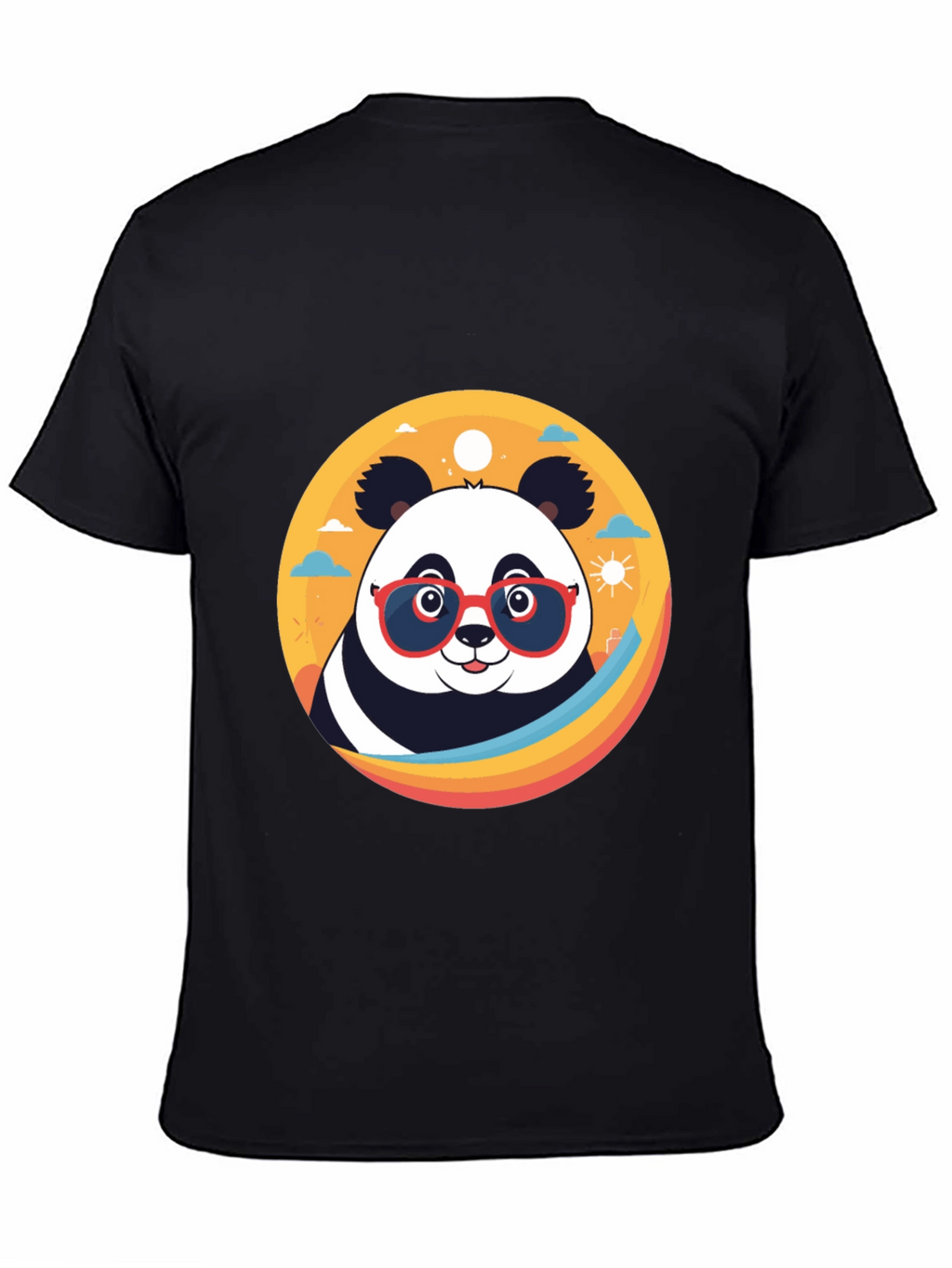 Cool Panda Graphic Tee - Stylish Black T-Shirt