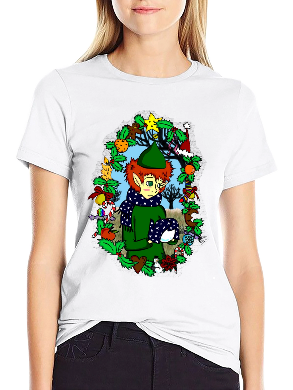 Festive Elf Christmas T-Shirt