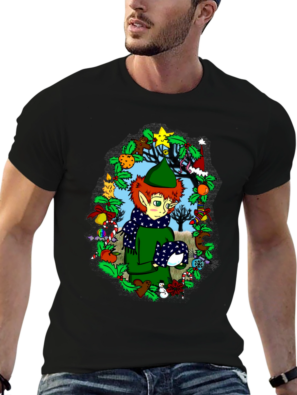 Festive Elf Christmas T-Shirt