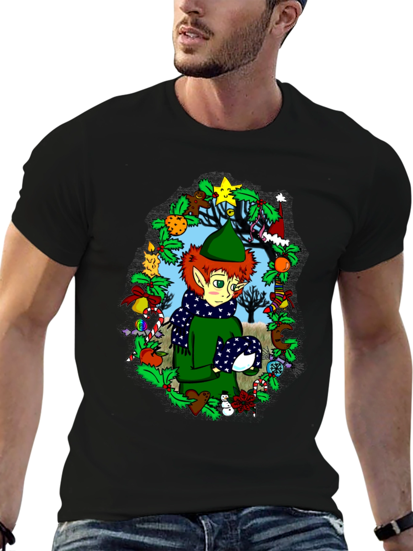 Festive Elf Christmas T-Shirt