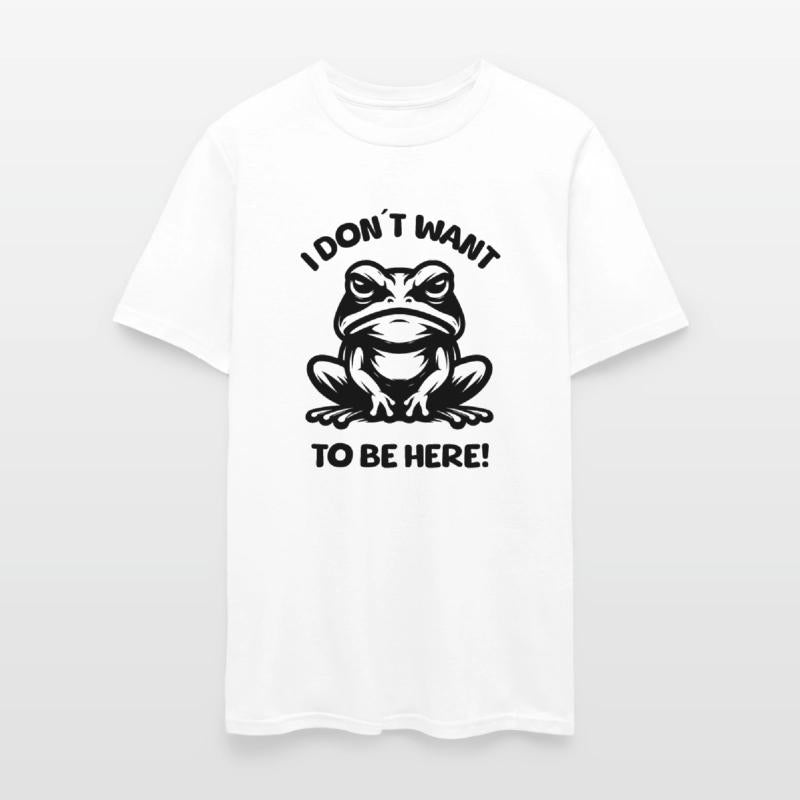 I don't want to be here, annoyed frog