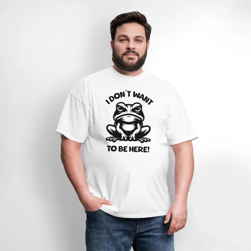 I don't want to be here, annoyed frog
