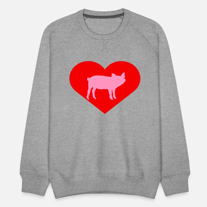 I Love Pigs pig heart piggy piglet silhouette