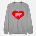 I Love Pigs pig heart piggy piglet silhouette