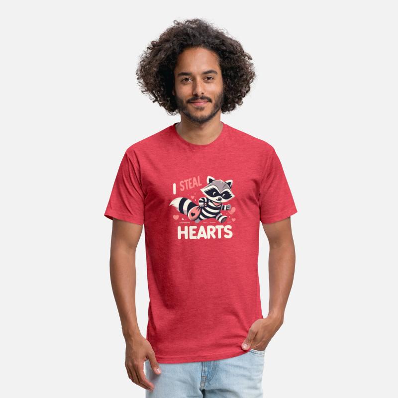 I Steal Heart Cute Raccoon Robber Valentine Love
