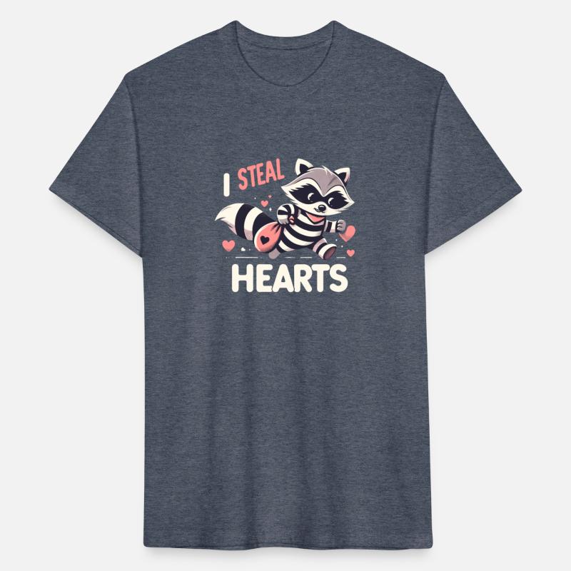 I Steal Heart Cute Raccoon Robber Valentine Love
