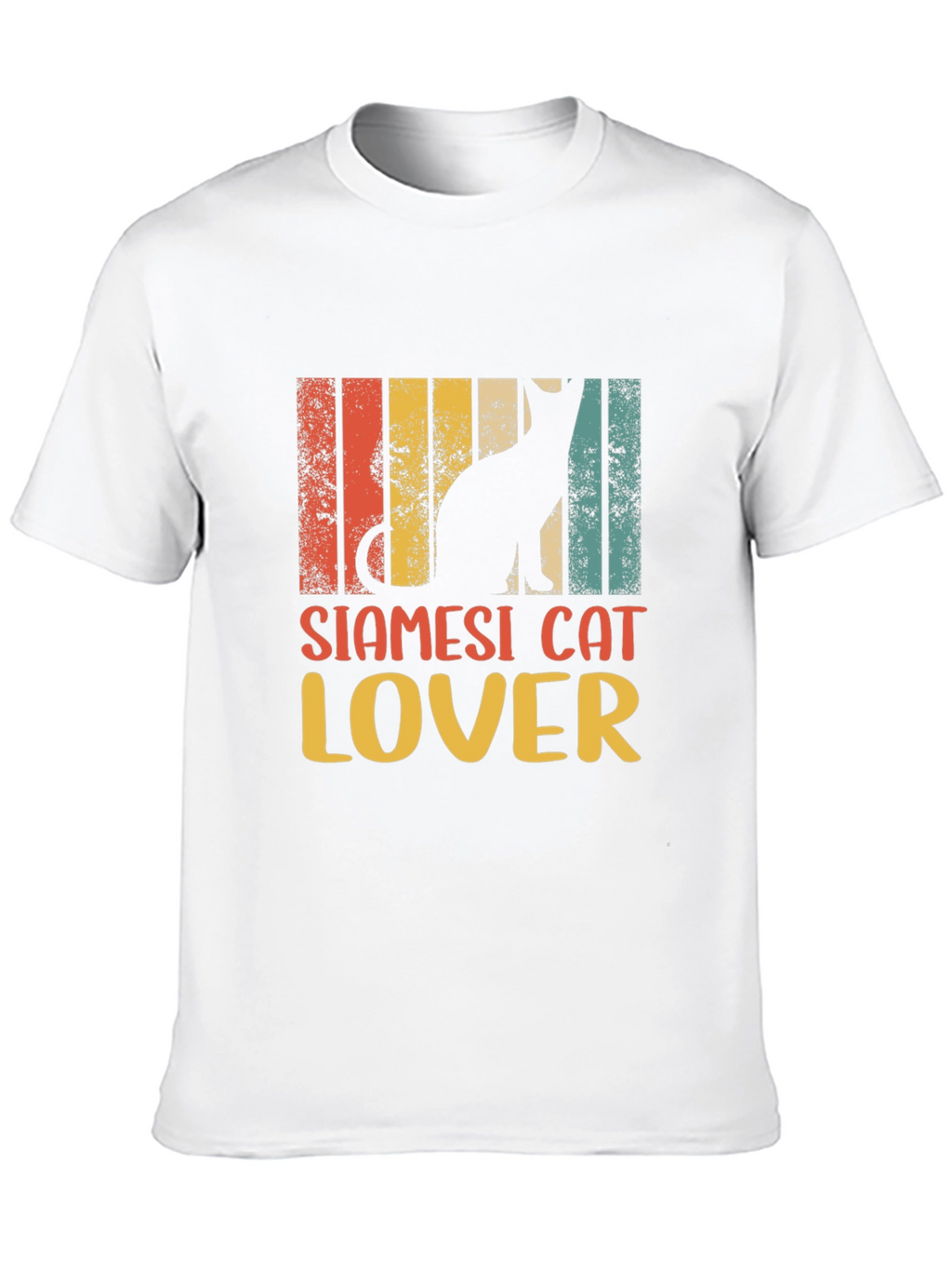 Siamese Cat Lover Retro Style T-Shirt