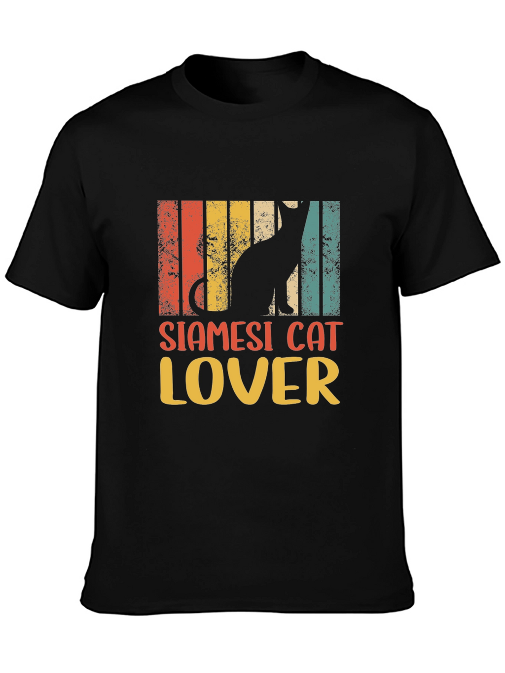 Siamese Cat Lover Retro Style T-Shirt