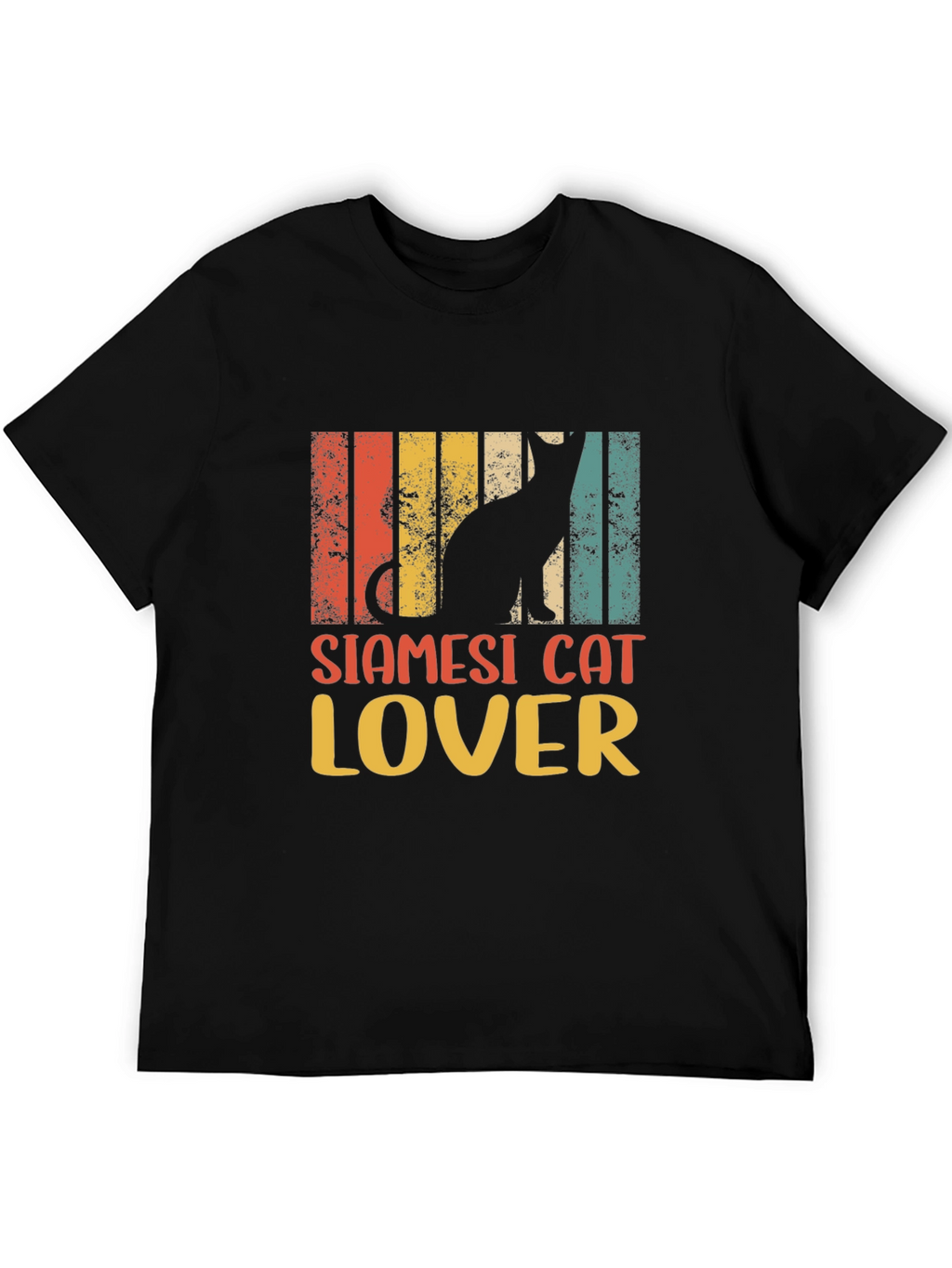 Siamese Cat Lover Retro Style T-Shirt