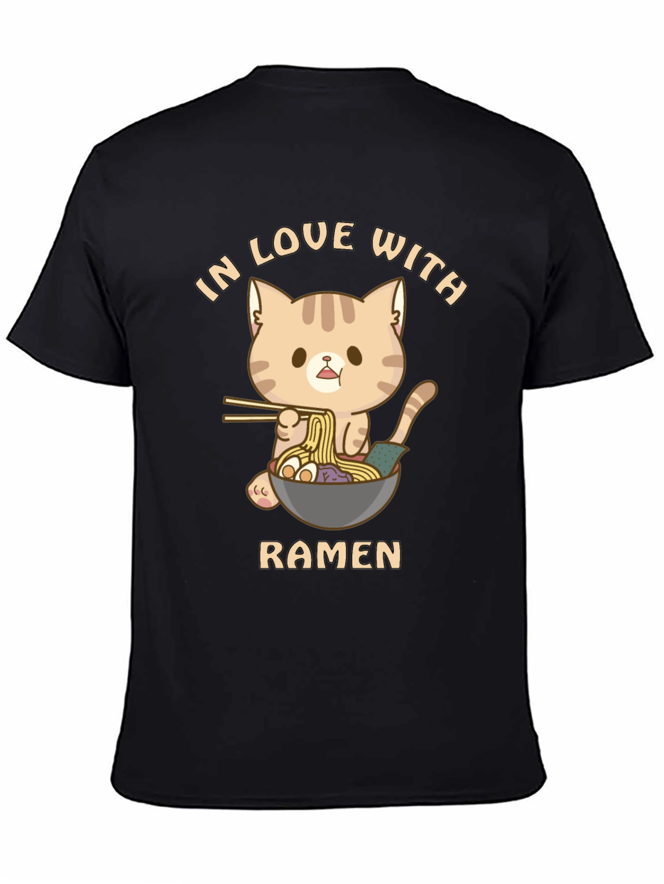 Cat Ramen T-Shirt - In Love With Ramen