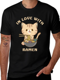 Cat Ramen T-Shirt - In Love With Ramen