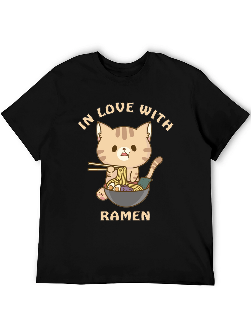 Cat Ramen T-Shirt - In Love With Ramen