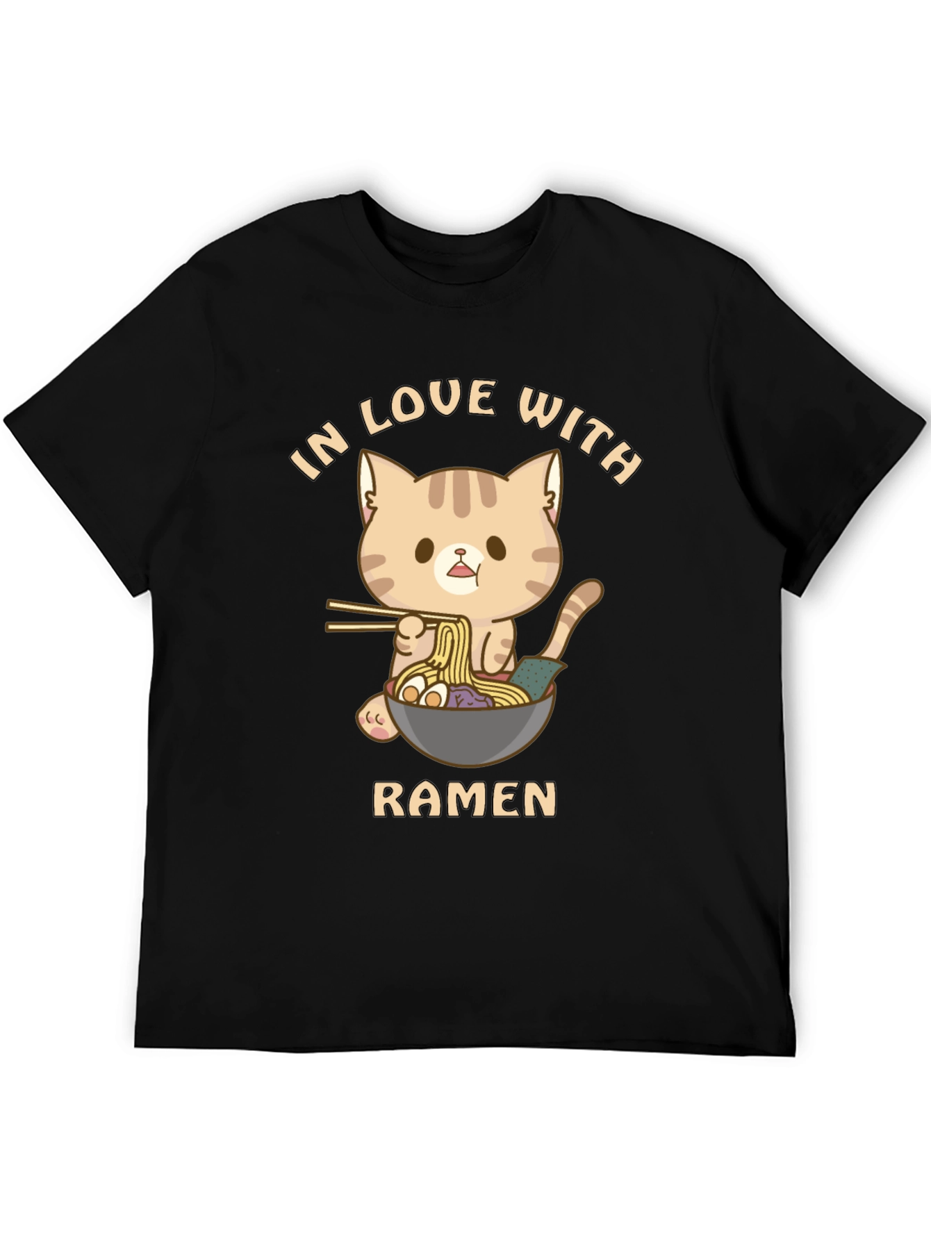 Cat Ramen T-Shirt - In Love With Ramen