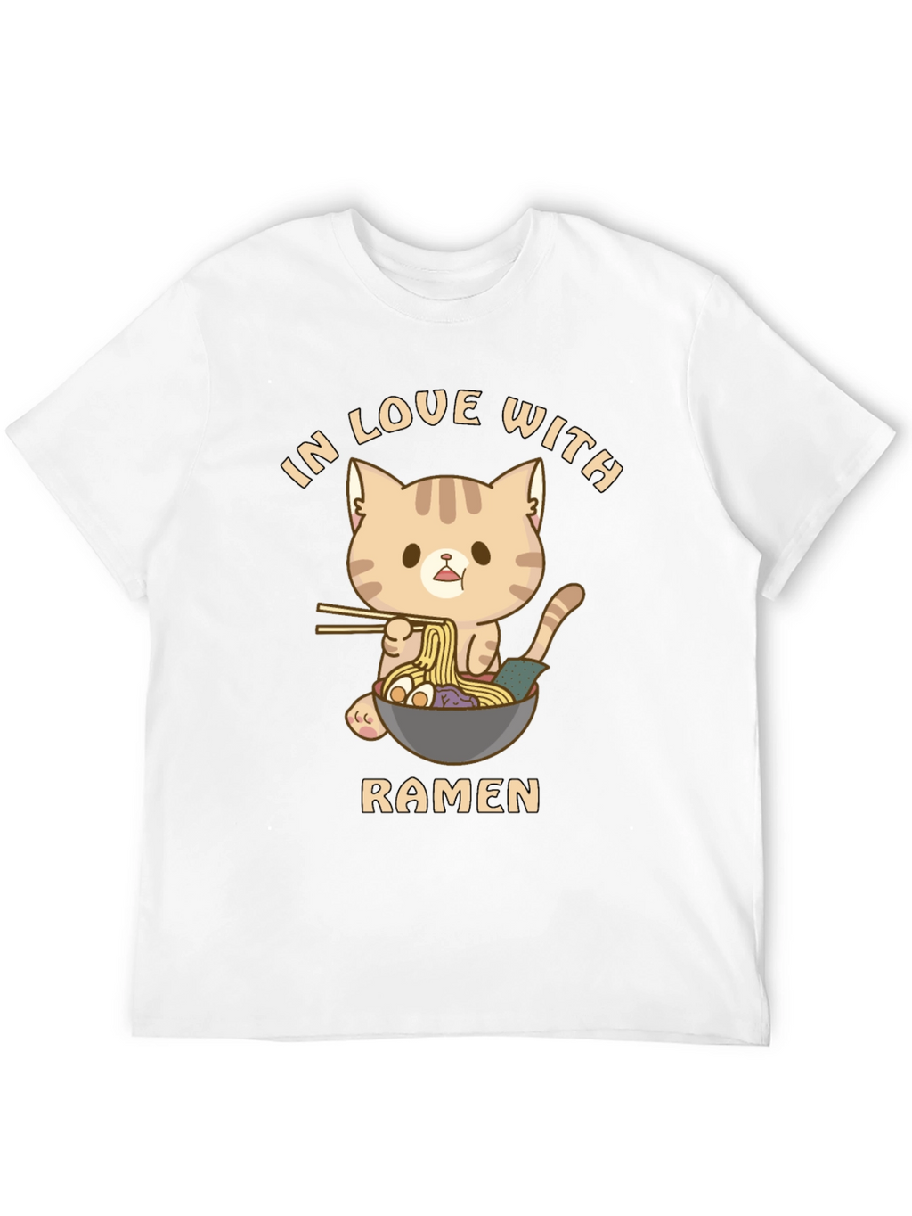 Cat Ramen T-Shirt - In Love With Ramen
