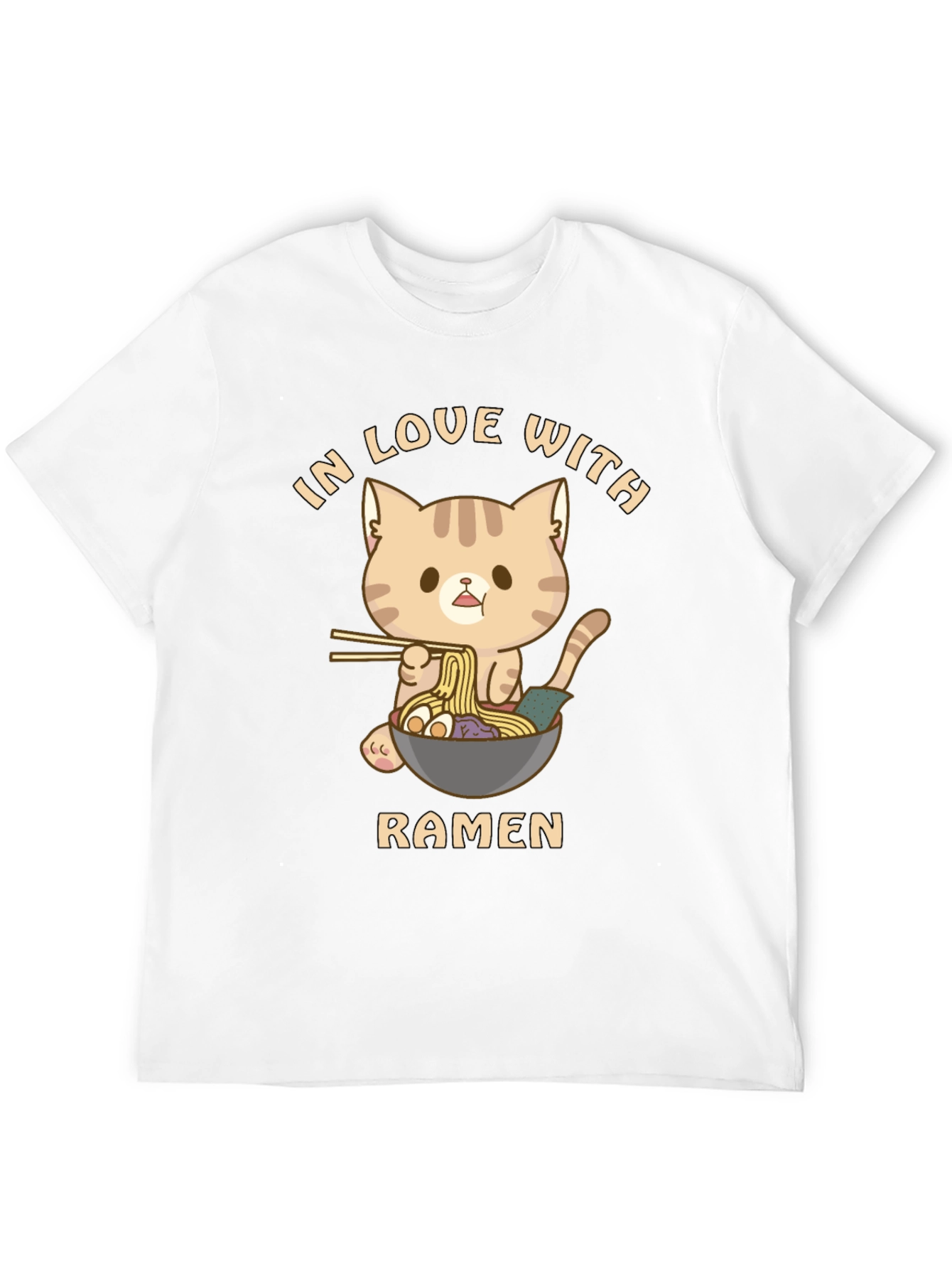 Cat Ramen T-Shirt - In Love With Ramen
