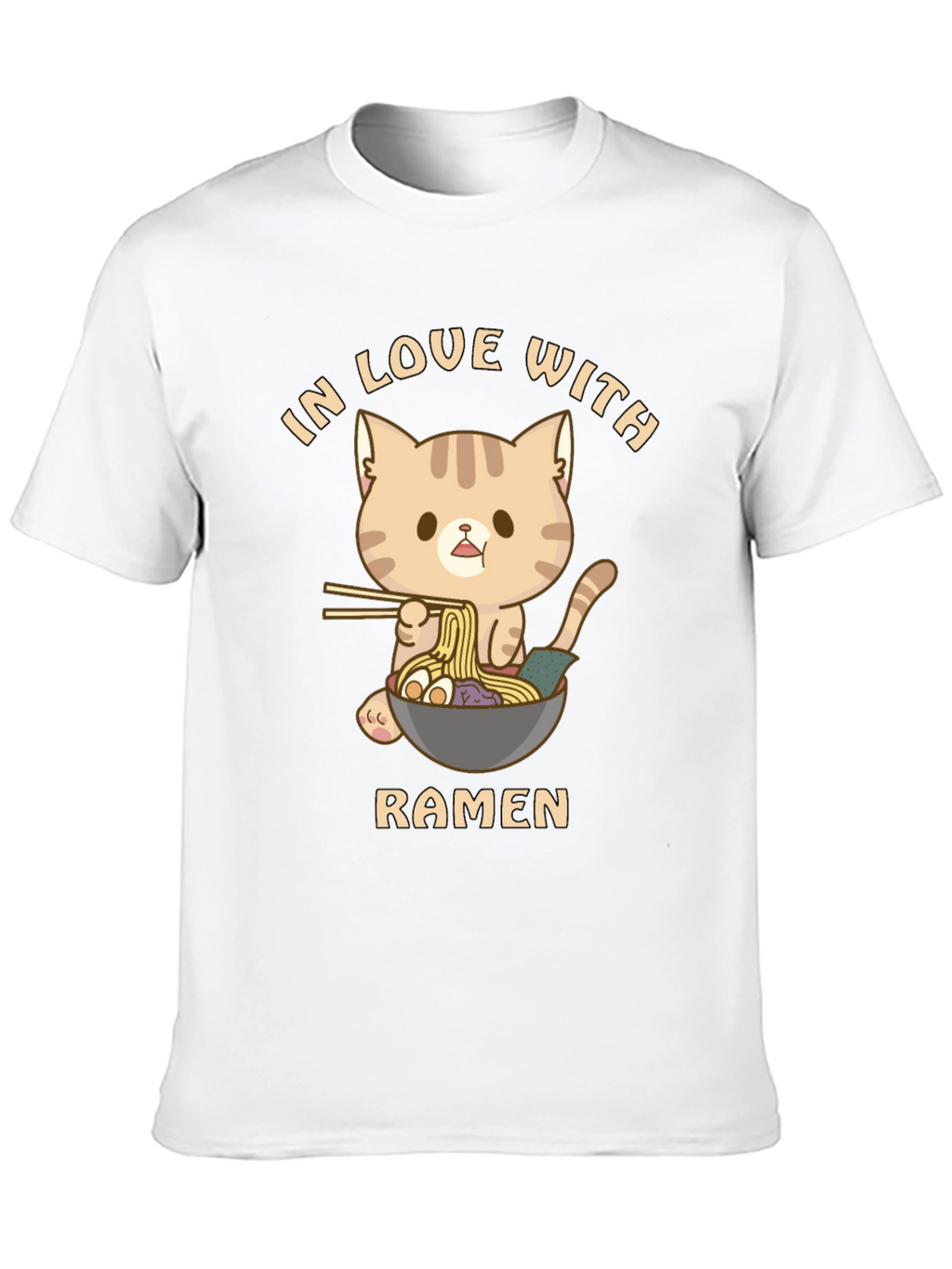 Cat Ramen T-Shirt - In Love With Ramen