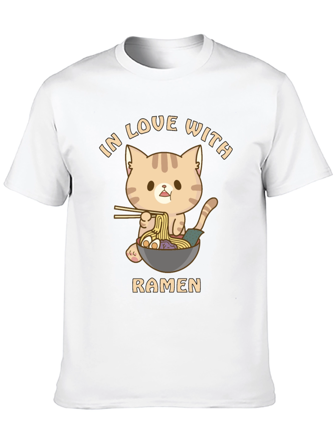 Cat Ramen T-Shirt - In Love With Ramen