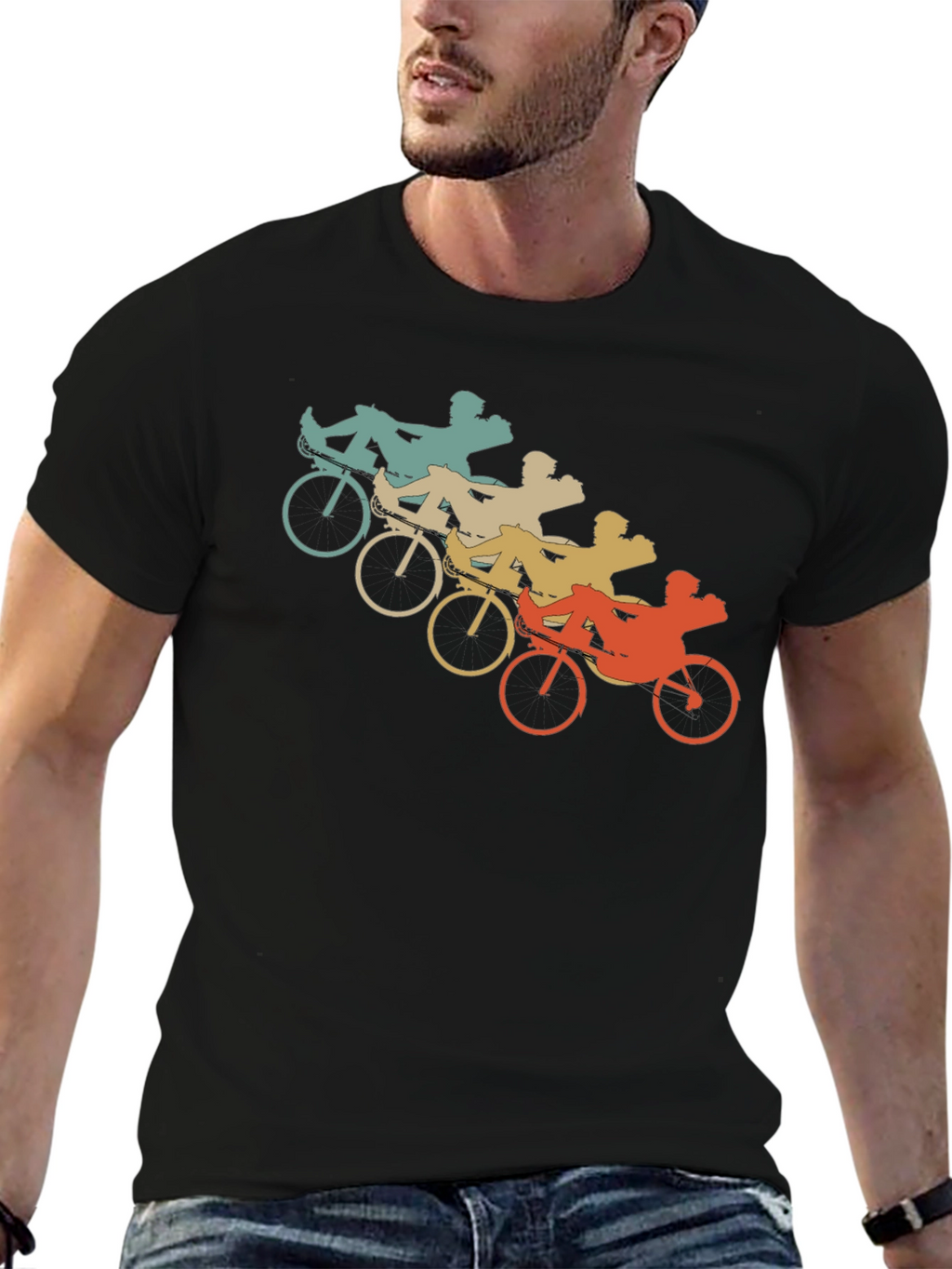 Retro Recumbent Bike T-Shirt