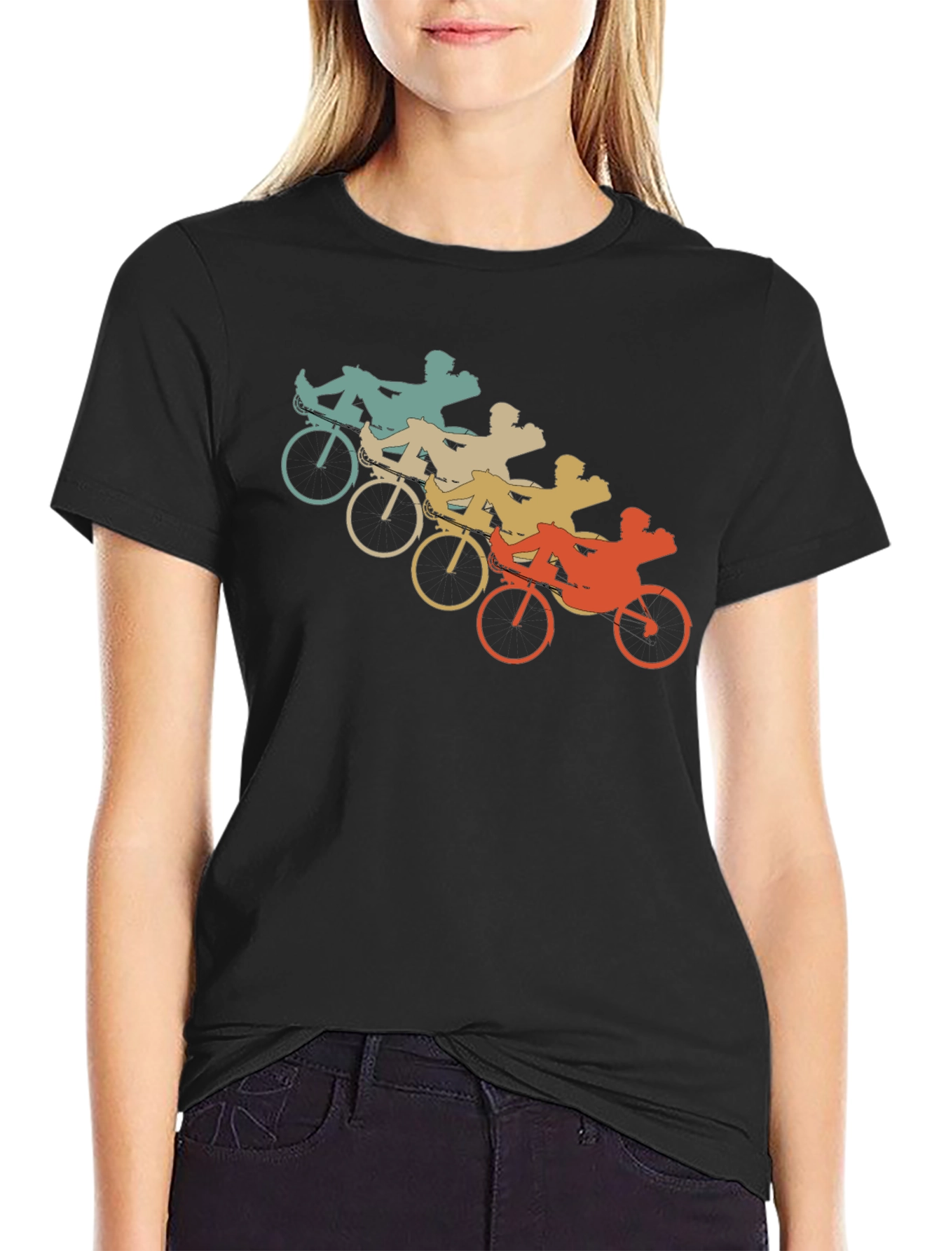Retro Recumbent Bike T-Shirt