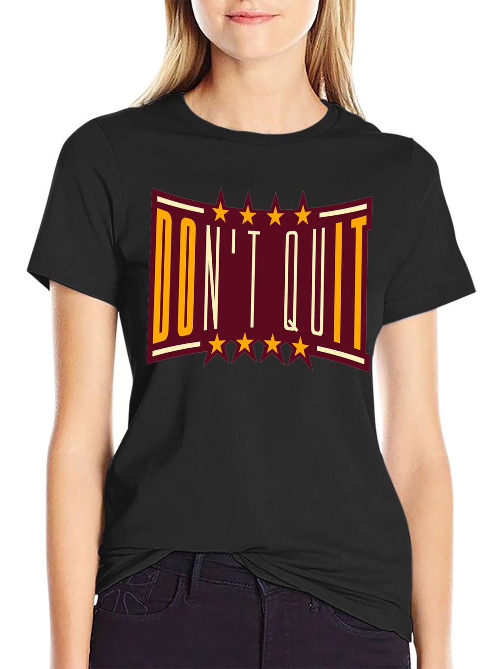 Dont Quit Graphic Print T-Shirt - Motivational Tee