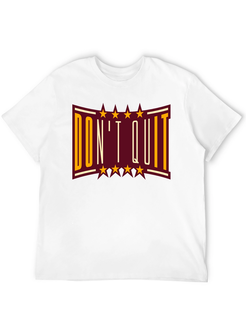 Dont Quit Graphic Print T-Shirt - Motivational Tee