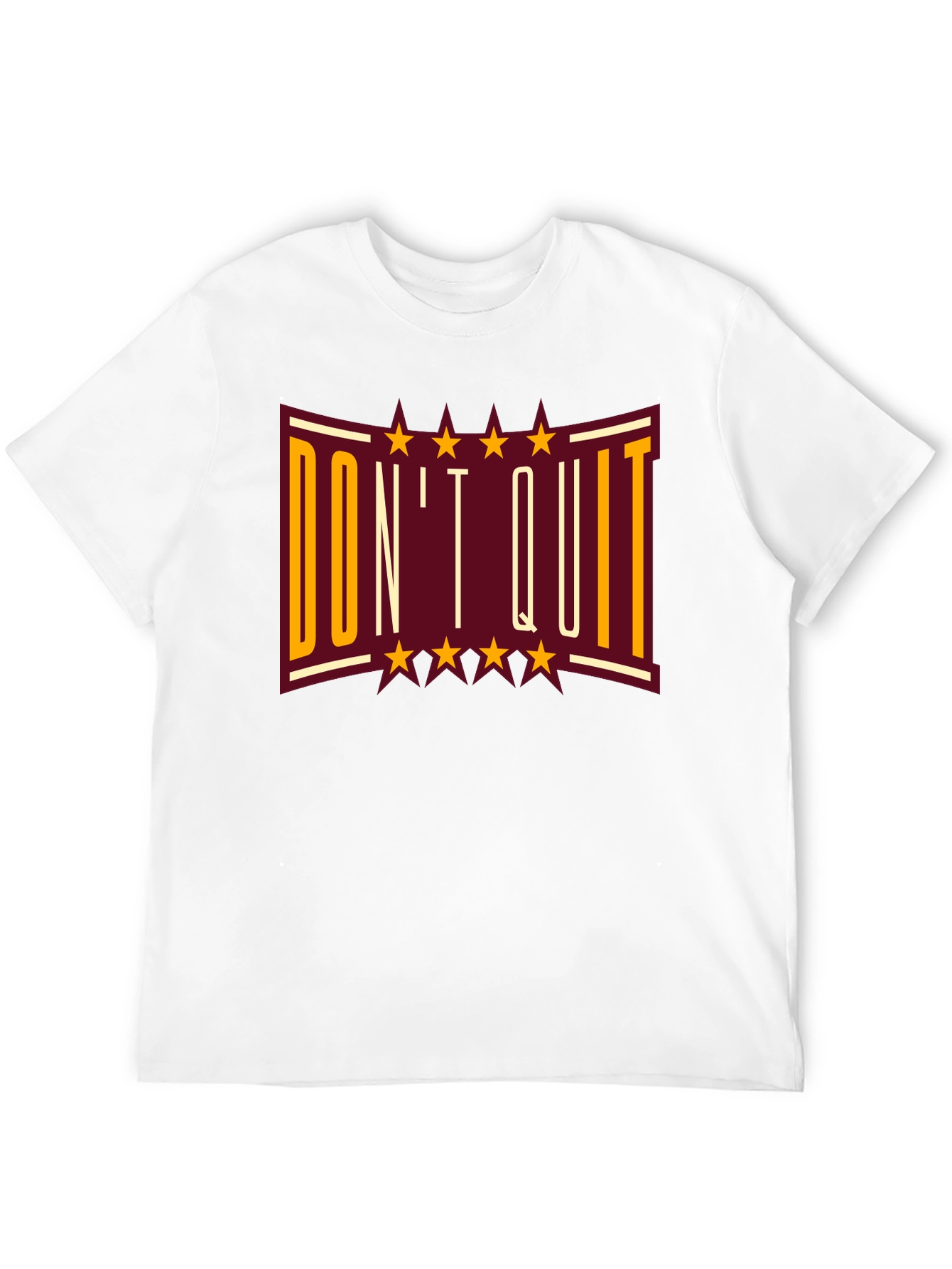Dont Quit Graphic Print T-Shirt - Motivational Tee