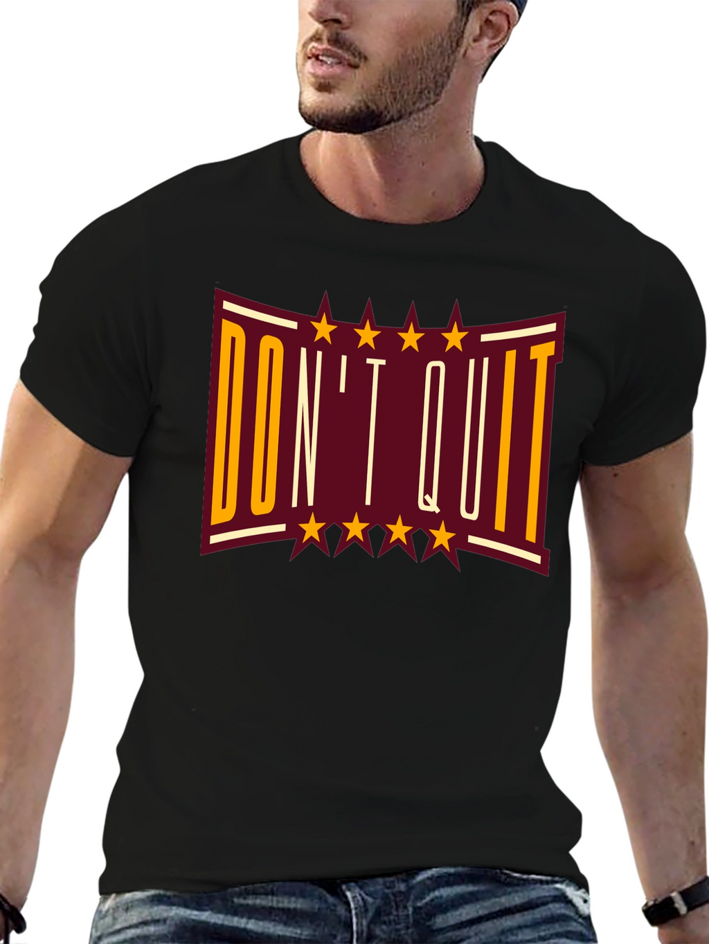 Dont Quit Graphic Print T-Shirt - Motivational Tee