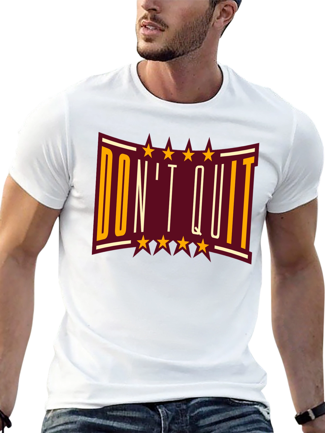 Dont Quit Graphic Print T-Shirt - Motivational Tee