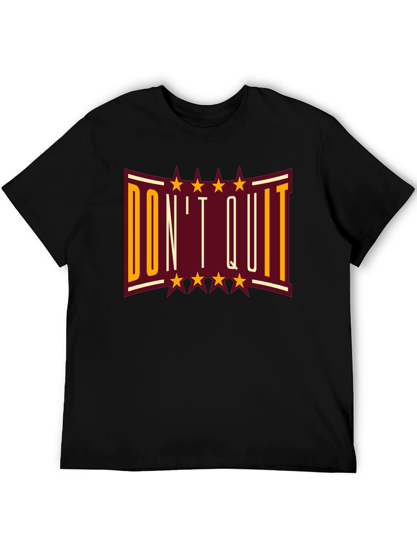 Dont Quit Graphic Print T-Shirt - Motivational Tee