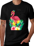 Sassy Old Bird Flamingo Graphic Tee