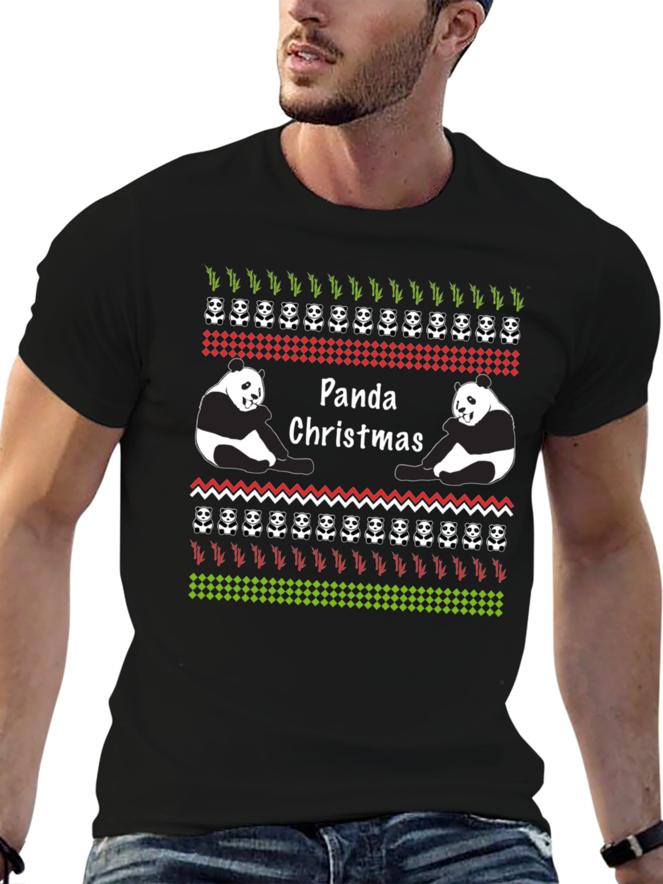 Panda Christmas Graphic Tee