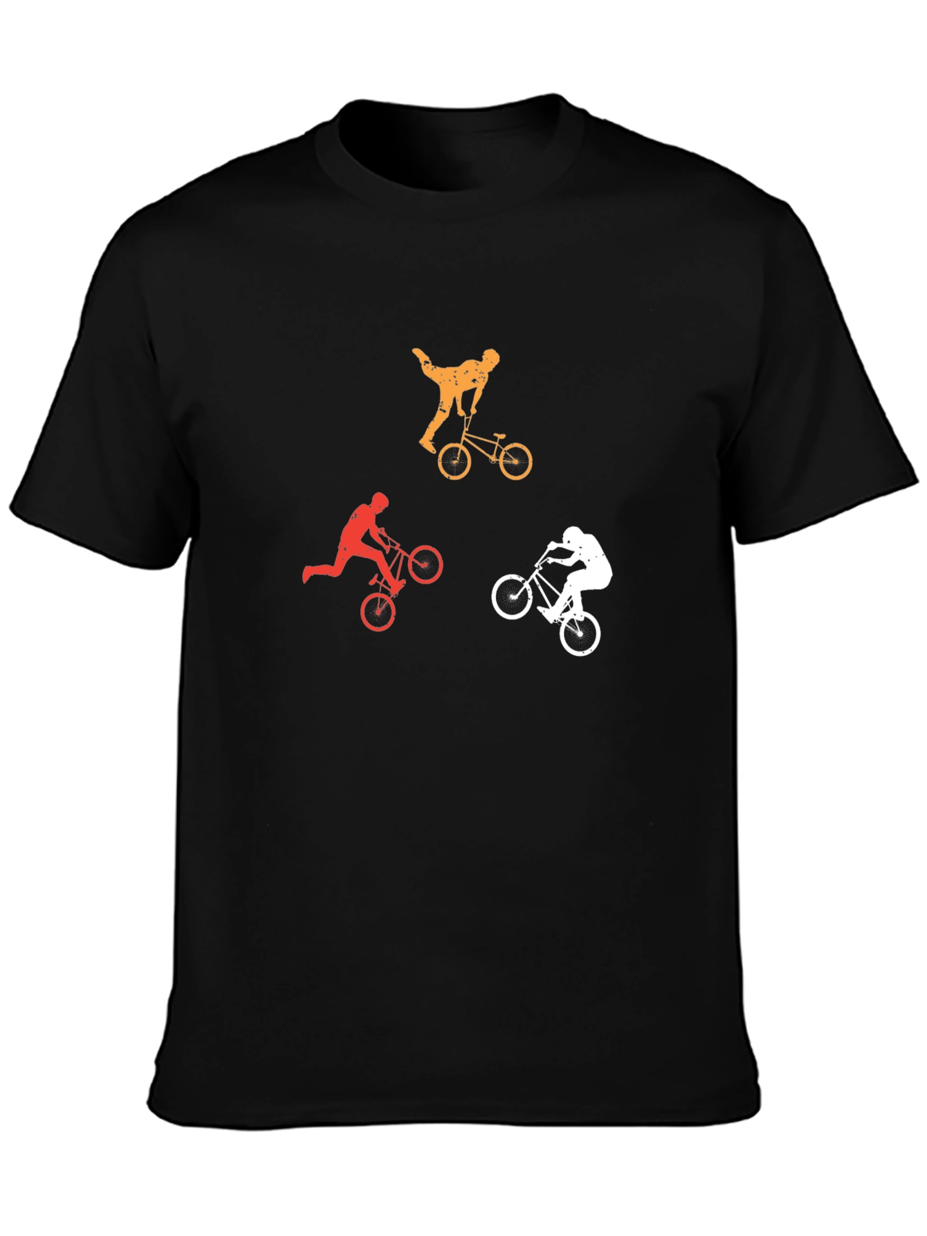 Cool BMX Rider Silhouette Graphic T-Shirt