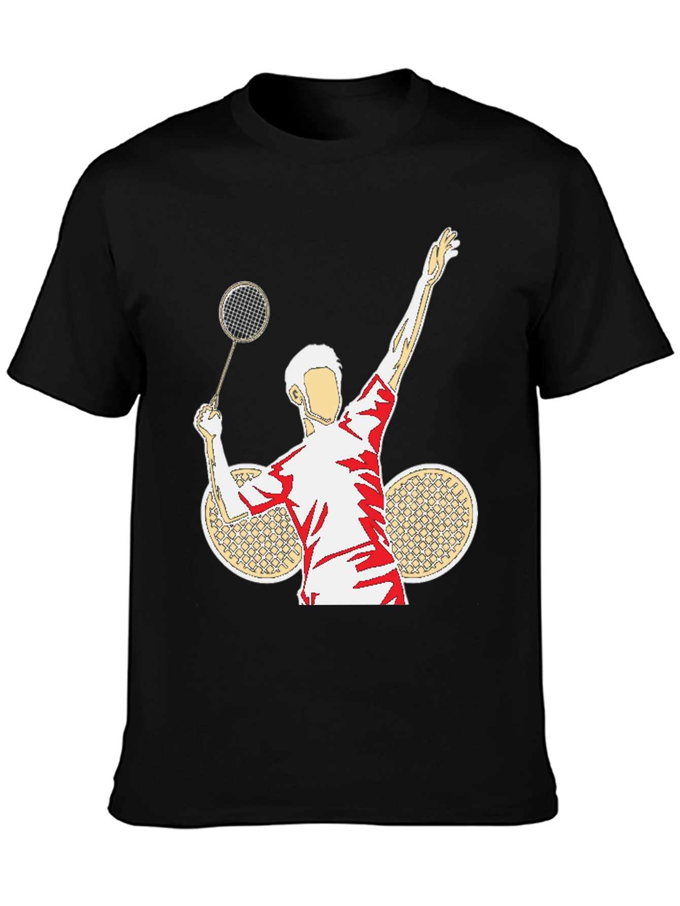 Badminton Player Graphic T-Shirt