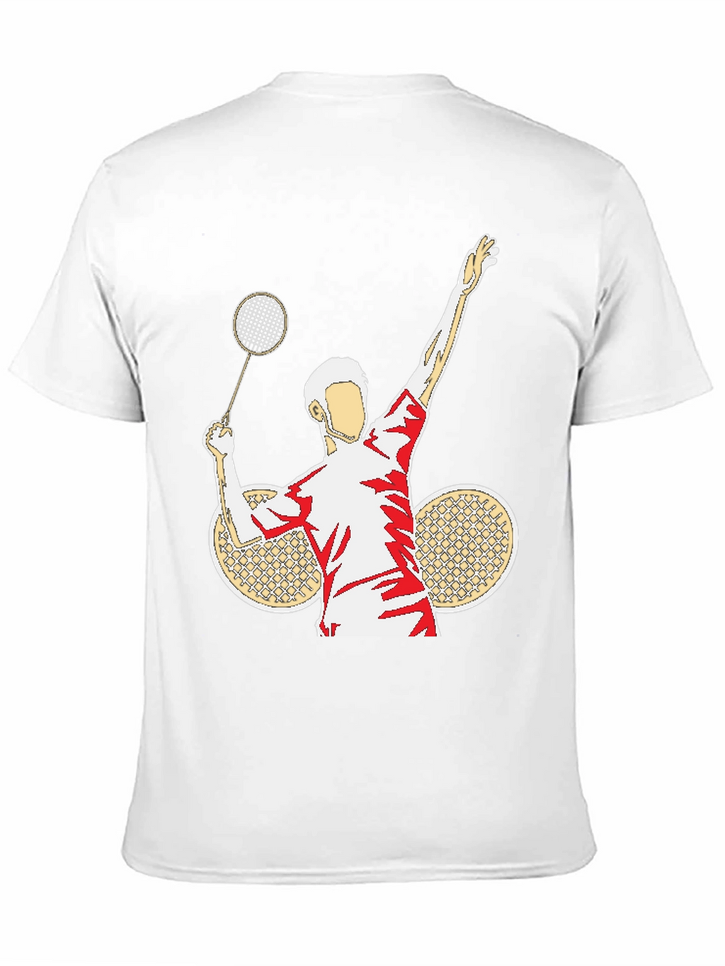 Badminton Player Graphic T-Shirt