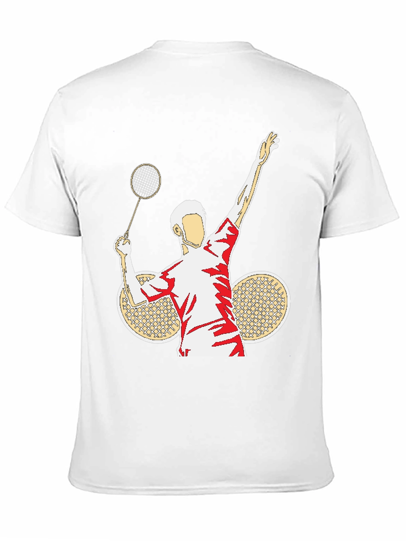 Badminton Player Graphic T-Shirt